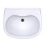 LHT242.8G#01 Prominence Oval Wall-Mount Bathroom Sink w/ CEFIONTECT and Shroud for 8" Center Faucets (Cotton White)