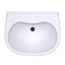 LHT242G#01 Prominence Oval Wall-Mount Bathroom Sink w/ CEFIONTECT and Shroud for Single Hole Faucets (Cotton White)