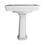 LPT530.8N#01 Promenade 27-1/2" x 22-1/4" Rectangular Pedestal Bathroom Sink for 8" Center Faucets (Cotton White)