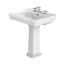 LPT530.8N#01 Promenade 27-1/2" x 22-1/4" Rectangular Pedestal Bathroom Sink for 8" Center Faucets (Cotton White)