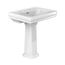 LPT530.8N#01 Promenade 27-1/2" x 22-1/4" Rectangular Pedestal Bathroom Sink for 8" Center Faucets (Cotton White)