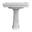 LPT530N#01 Promenade 27-1/2" x 22-1/4" Rectangular Pedestal Bathroom Sink for Single Hole Faucets (Cotton White)