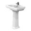 LPT532N#01 Promenade 24" x 19-1/4" Rectangular Pedestal Bathroom Sink for Single Hole Faucets (Cotton White)