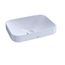 LT425G#01 Arvina Rectangular 20" Vessel Bathroom Sink w/ CEFIONTECT (Cotton White)