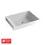 LT475GR#01 Kiwami Rectangular 20" Vessel Bathroom Sink w/ CEFIONTECT (Cotton White)