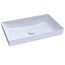 LT476GR#01 Kiwami Rectangular 23" Vessel Bathroom Sink w/ CEFIONTECT (Cotton White)