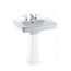 LT530.8#01 Promenade 8" Center Lavatory Sink (Cotton White)
