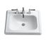 LT531.8#01 Promenade Rectangular Self-Rimming Drop-In Bathroom Sink for 8" Center Faucets (Cotton White)