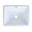 LT533#01 Promenade Rectangular Undermount Bathroom Sink (Cotton White)