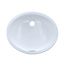 LT579G#01 Rendezvous Oval Undermount Bathroom Sink w/ CEFIONTECT (Cotton White)