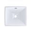 LT624G#01 Legato Rectangular Undermount Bathroom Sink w/ CEFIONTECT (Cotton White)