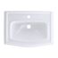 LT781#01 Clayton Rectangular Self-Rimming Drop-In Bathroom Sink for Single Hole Faucets (Cotton White)
