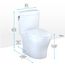 Aquia IV Cube Two-Piece Elongated Dual Flush 1.28 and 0.9 GPF Universal Height Toilet with CEFIONTECT, WASHLET+ Ready, Cotton White - MS436124CEMFGN#01