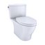 Nexus Two-Piece Elongated 1.28 GPF Universal Height Toilet with CEFIONTECT and SS124 SoftClose Seat, WASHLET+ Ready, Cotton White - MS442124CEFG#01