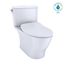 Nexus 1G Two-Piece Elongated 1.0 GPF Universal Height Toilet with CEFIONTECT and SS234 SoftClose Seat, WASHLET+ Ready, Cotton White - MS442234CUFG#01