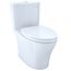 Aquia IV WASHLET+ Two-Piece Elongated Dual Flush 1.28 and 0.9 GPF Toilet with CEFIONTECT, Cotton White - MS446124CEMGN#01