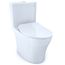 Aquia IV Two-Piece Elongated Dual Flush 1.28 and 0.9 GPF Toilet with CEFIONTECT and SoftClose Seat, WASHLET+ Ready, Cotton White - MS446234CEMFGN#01