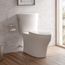 Aquia IV Arc Two-Piece Elongated Dual Flush 1.28 and 0.9 GPF Universal Height Toilet with CEFIONTECT, WASHLET+ Ready, Cotton White - MS448124CEMFGN#01