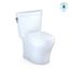 Aquia IV Arc Two-Piece Elongated Dual Flush 1.28 and 0.9 GPF Universal Height Toilet with CEFIONTECT, WASHLET+ Ready, Cotton White - MS448124CEMFGN#01