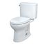 Drake II Two-Piece Elongated 1.28 GPF Universal Height Toilet with CEFIONTECT and SS124 SoftClose Seat, WASHLET+ Ready, Cotton White - MS454124CEFG#01