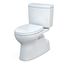 Vespin II 1G Two-Piece Elongated 1.0 GPF Universal Height Toilet with CEFIONTECT and SS124 SoftClose Seat, WASHLET+ Ready, Cotton White - MS474124CUFG#01