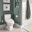 Connelly WASHLET+ Two-Piece Elongated Dual Flush 1.28 and 0.9 GPF Universal Height Toilet with CEFIONTECT, Cotton White - MS494124CEMFG#01