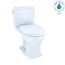 Connelly WASHLET+ Two-Piece Elongated Dual Flush 1.28 and 0.9 GPF Universal Height Toilet with CEFIONTECT, Cotton White - MS494124CEMFG#01