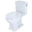 Connelly WASHLET+ Two-Piece Elongated Dual Flush 1.28 and 0.9 GPF Universal Height Toilet with CEFIONTECT and Right Hand Lever, Cotton White - MS494124CEMFRG#01