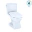 Connelly Two-Piece Elongated Dual Flush 1.28 and 0.9 GPF Toilet with CEFIONTECT, WASHLET+ Ready, Cotton White - MS494234CEMFG#01