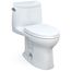 Ultramax II 1.28 GPF One-Piece Elongated Toilet w/ CEFIONTECT Ceramic Glaze, SoftClose Seat, & Tornado Flush (Cotton White)