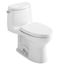 UltraMax II 1G One-Piece Elongated 1.0 GPF Universal Height Toilet with CEFIONTECT and SS124 SoftClose Seat, WASHLET+ Ready, Cotton White - MS604124CUFG#01