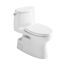 Carlyle II 1G One-Piece Elongated 1.0 GPF Universal Height Toilet with CEFIONTECT and SS124 SoftClose Seat, WASHLET+ Ready, Cotton White - MS614124CUFG#01
