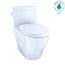 Legato 1.28 GPF Skirted One-Piece Elongated Toilet w/ CEFIONTECT Ceramic Glaze, SoftClose Seat, & Tornado Flush (Cotton White)