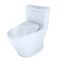 Aimes One-Piece Elongated 1.28 GPF Toilet with CEFIONTECT and SoftClose Seat, WASHLET+ Ready, Cotton White - MS626234CEFG#01
