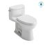 Supreme II One-Piece Elongated 1.28 GPF Universal Height Toilet with CEFIONTECT and SS124 SoftClose Seat, WASHLET+ Ready, Cotton White - MS634124CEFG#01