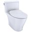 Nexus One-Piece Elongated 1.28 GPF Universal Height Toilet with CEFIONTECT and SS234 SoftClose Seat, WASHLET+ Ready, Cotton White - MS642234CEFG#01