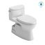 Carolina II One-Piece Elongated 1.28 GPF Universal Height Toilet with CEFIONTECT and SS124 SoftClose Seat, WASHLET+ Ready, Cotton White - MS644124CEFG#01