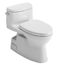 Carolina II One-Piece Elongated 1.28 GPF Universal Height Toilet with CEFIONTECT and SS124 SoftClose Seat, WASHLET+ Ready, Cotton White - MS644124CEFG#01