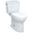 Drake Two-Piece Elongated 1.28 GPF Universal Height TORNADO FLUSH Toilet with 10 Inch Rough-In, CEFIONTECT, and SoftClose Seat, WASHLET+ Ready, Cotton White - MS776124CEFG.10#01