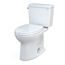 Drake Two-Piece Elongated 1.28 GPF TORNADO FLUSH Toilet with CEFIONTECT and SoftClose Seat, WASHLET+ Ready, Cotton White - MS776124CEG#01