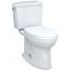 Drake Two-Piece Elongated 1.28 GPF TORNADO FLUSH Toilet with CEFIONTECT and SoftClose Seat, WASHLET+ Ready, Cotton White - MS776124CEG#01