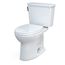 Drake Transitional Two-Piece Elongated 1.28 GPF Universal Height TORNADO FLUSH Toilet with CEFIONTECT and SoftClose Seat, WASHLET+ Ready, Cotton White - MS786124CEFG#01