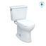 Drake Transitional Two-Piece Elongated 1.28 GPF Universal Height TORNADO FLUSH Toilet with CEFIONTECT and SoftClose Seat, WASHLET+ Ready, Cotton White - MS786124CEFG#01