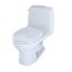 Eco Ultramax 1.28 GPF One-Piece Round Toilet w/ SoftClose Seat and E-MAX Flush System (Left Trip Lever) (Cotton White)