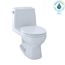 Eco Ultramax 1.28 GPF One-Piece Round Toilet w/ SoftClose Seat and E-MAX Flush System (Left Trip Lever) (Cotton White)