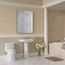 Eco Guinevere Elongated 1.28 GPF Universal Height Skirted Toilet with CEFIONTECT and SoftClose Seat, Cotton White - MS974224CEFG#01