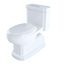 Eco Guinevere Elongated 1.28 GPF Universal Height Skirted Toilet with CEFIONTECT and SoftClose Seat, Cotton White - MS974224CEFG#01