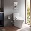 TOTOWASHLET+ Aquia IV Two-Piece Elongated Dual Flush 1.28 and 0.9 GPF Toilet and WASHLET C2 Bidet Seat, Cotton White - MW4463074CEMGN#01