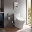 WASHLET+ Aquia IV Two-Piece Elongated Universal Height Dual Flush 1.28 and 0.9 GPF Toilet and WASHLET C5 Bidet Seat, Cotton White - MW4463084CEMFGN#01