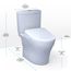 WASHLET+ Aquia IV Two-Piece Elongated Dual Flush 1.28 and 0.9 GPF Toilet with Auto Flush S7 Contemporary Bidet Seat, Cotton White - MW4464726CEMGNA#01